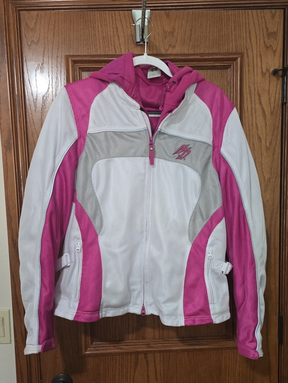 Harley-Davidson White Pink Gray Riding Jacket